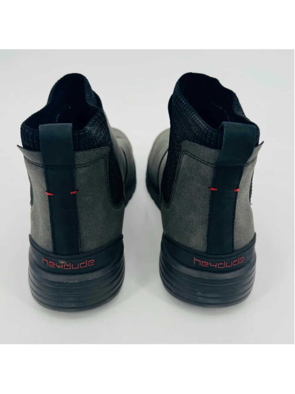 Men's Hey Dude Scott Grip Boots US 11 Gray Black
